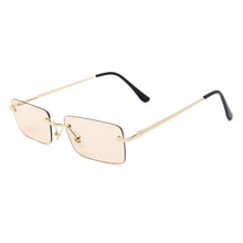 Load image into Gallery viewer, Women Rimless Sunglasses Women  Brand Designer Square Small Sun Glasses UV400 Shades Eyewear Oculos De Sol