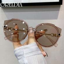 Load image into Gallery viewer, Women Round Sunglasses 2023  Brand Designer y2k Sun Glasses Men Vintage Eyelasses Lady Black Shades Eyewear UV400