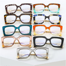 Load image into Gallery viewer, Women Square Blue Light Glasses Oprawki Okularowe Damskie Glass Frame Retro Clear Reading Computer Eyeglasses Unisex