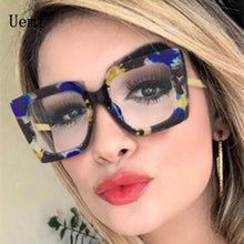 Load image into Gallery viewer, Women Square Blue Light Glasses Oprawki Okularowe Damskie Glass Frame Retro Clear Reading Computer Eyeglasses Unisex