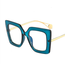 Load image into Gallery viewer, Women Square Blue Light Glasses Oprawki Okularowe Damskie Glass Frame Retro Clear Reading Computer Eyeglasses Unisex