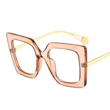 Load image into Gallery viewer, Women Square Blue Light Glasses Oprawki Okularowe Damskie Glass Frame Retro Clear Reading Computer Eyeglasses Unisex