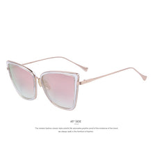 Load image into Gallery viewer, Women Sunglasses Cat Mirror Glasses Metal Cat Eye Sunglasses Women Brand Designer  Square S&#39;8222