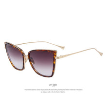 Load image into Gallery viewer, Women Sunglasses Cat Mirror Glasses Metal Cat Eye Sunglasses Women Brand Designer  Square S&#39;8222