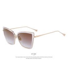 Load image into Gallery viewer, Women Sunglasses Cat Mirror Glasses Metal Cat Eye Sunglasses Women Brand Designer  Square S&#39;8222