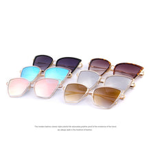 Load image into Gallery viewer, Women Sunglasses Cat Mirror Glasses Metal Cat Eye Sunglasses Women Brand Designer  Square S&#39;8222