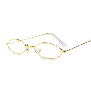Fashion Women Sunglasses Famous Oval Sun Glasses Female Luxury Brand Metal Round Rays Frames Black Small Cheap Eyewear Oculos