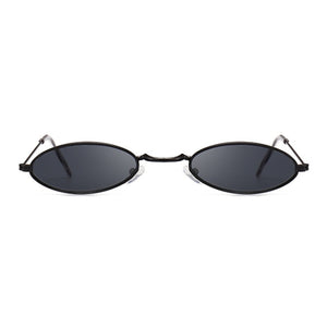 Fashion Women Sunglasses Famous Oval Sun Glasses Female Luxury Brand Metal Round Rays Frames Black Small Cheap Eyewear Oculos