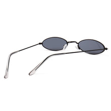 Load image into Gallery viewer, Fashion Women Sunglasses Famous Oval Sun Glasses Female Luxury Brand Metal Round Rays Frames Black Small Cheap Eyewear Oculos