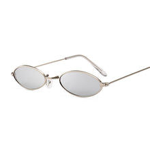 Load image into Gallery viewer, Fashion Women Sunglasses Famous Oval Sun Glasses Female Luxury Brand Metal Round Rays Frames Black Small Cheap Eyewear Oculos