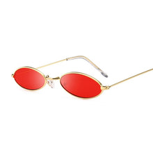 Load image into Gallery viewer, Fashion Women Sunglasses Famous Oval Sun Glasses Female Luxury Brand Metal Round Rays Frames Black Small Cheap Eyewear Oculos