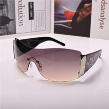 Load image into Gallery viewer, Women Sunglasses Steampunk Sun Glasses for Female vintage brown One-piece Lens Anti Reflection Driving Small Face