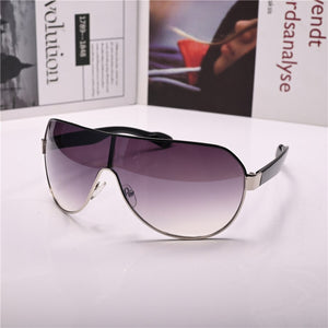 Women Sunglasses Steampunk Sun Glasses for Female vintage brown One-piece Lens Anti Reflection Driving Small Face