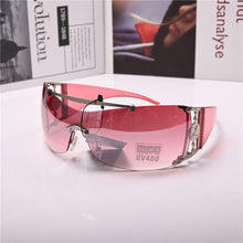 Load image into Gallery viewer, Women Sunglasses Steampunk Sun Glasses for Female vintage brown One-piece Lens Anti Reflection Driving Small Face