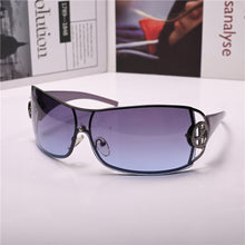 Load image into Gallery viewer, Women Sunglasses Steampunk Sun Glasses for Female vintage brown One-piece Lens Anti Reflection Driving Small Face