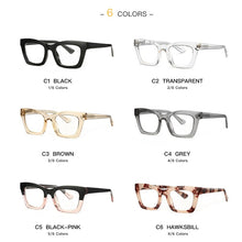 Load image into Gallery viewer, Women&#39;s Blue Light Blocking Square Glasses Frame TR90 Radiation Protection Eyeglasses Transparent Eyewear