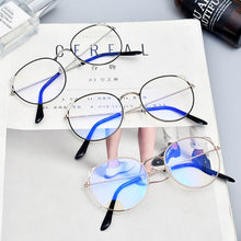 Carica l&#39;immagine nel visualizzatore di Gallery, Women&#39;s Korean Eyeglasses For Women Transparent Clear Glasses  Retro Round Face Frame Sunglass