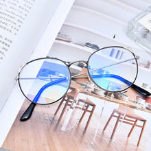 Carica l&#39;immagine nel visualizzatore di Gallery, Women&#39;s Korean Eyeglasses For Women Transparent Clear Glasses  Retro Round Face Frame Sunglass