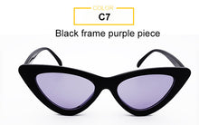 Load image into Gallery viewer, Women&#39;s Sunglasses Designer Brand Sexy Black Red Mirror sun glasses Female Retro cateye sunglasses 2023 trendy Gafas