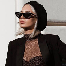 Load image into Gallery viewer, Women&#39;s Sunglasses Designer Brand Sexy Black Red Mirror sun glasses Female Retro cateye sunglasses 2023 trendy Gafas