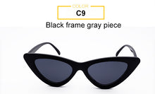 Load image into Gallery viewer, Women&#39;s Sunglasses Designer Brand Sexy Black Red Mirror sun glasses Female Retro cateye sunglasses 2023 trendy Gafas