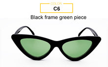 Load image into Gallery viewer, Women&#39;s Sunglasses Designer Brand Sexy Black Red Mirror sun glasses Female Retro cateye sunglasses 2023 trendy Gafas