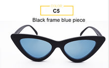 Load image into Gallery viewer, Women&#39;s Sunglasses Designer Brand Sexy Black Red Mirror sun glasses Female Retro cateye sunglasses 2023 trendy Gafas
