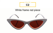 Load image into Gallery viewer, Women&#39;s Sunglasses Designer Brand Sexy Black Red Mirror sun glasses Female Retro cateye sunglasses 2023 trendy Gafas