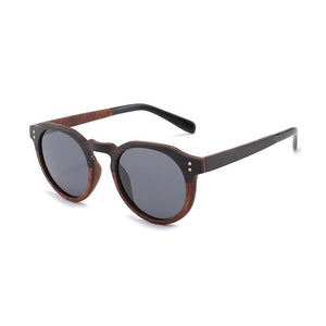 Wooden Sunglasses Black Red Ebony Wood Splice 2023 Brand Design Polarized Sun Glasses Men Women UV400 Handmade