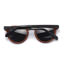 Load image into Gallery viewer, Wooden Sunglasses Black Red Ebony Wood Splice 2023 Brand Design Polarized Sun Glasses Men Women UV400 Handmade
