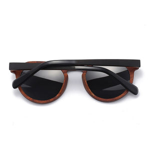 Wooden Sunglasses Black Red Ebony Wood Splice 2023 Brand Design Polarized Sun Glasses Men Women UV400 Handmade