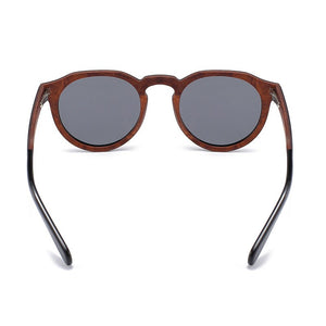 Wooden Sunglasses Black Red Ebony Wood Splice 2023 Brand Design Polarized Sun Glasses Men Women UV400 Handmade