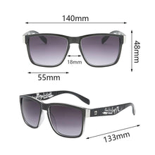 Load image into Gallery viewer, Fashion Wrap Square Frame Retro Decorative Photochromic Sunglasses Women Men Versatile Pattern Frame Sunglasses For Adults