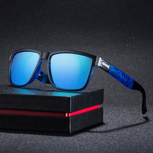 Wrap Square Frame Retro Decorative Polarized Sunglasses Women Men Versatile Pattern Frame Sunglasses For Adults