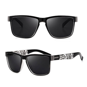 Wrap Square Frame Retro Decorative Polarized Sunglasses Women Men Versatile Pattern Frame Sunglasses For Adults