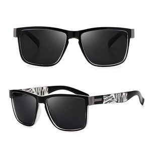 Wrap Square Frame Retro Decorative Polarized Sunglasses Women Men Versatile Pattern Frame Sunglasses For Adults