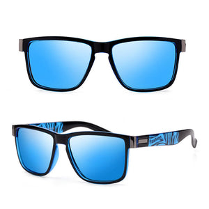 Wrap Square Frame Retro Decorative Polarized Sunglasses Women Men Versatile Pattern Frame Sunglasses For Adults