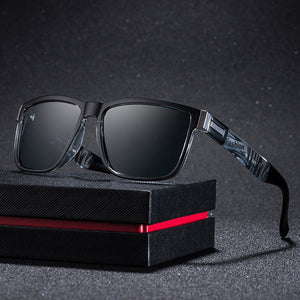 Wrap Square Frame Retro Decorative Polarized Sunglasses Women Men Versatile Pattern Frame Sunglasses For Adults