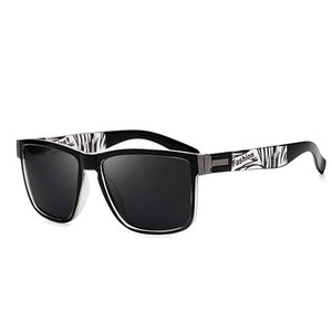 Wrap Square Frame Retro Decorative Polarized Sunglasses Women Men Versatile Pattern Frame Sunglasses For Adults
