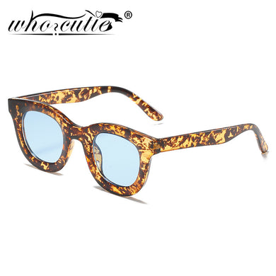 Yellow Round Sunglasses Women 2023 Brand Designer Vintage 90s Men Square Frame Sun Glasses Blue Lens Shades Oculos UV400