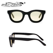 Load image into Gallery viewer, Yellow Round Sunglasses Women 2023 Brand Designer Vintage 90s Men Square Frame Sun Glasses Blue Lens Shades Oculos UV400