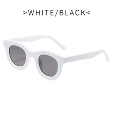Load image into Gallery viewer, Yellow Round Sunglasses Women 2023 Brand Designer Vintage 90s Men Square Frame Sun Glasses Blue Lens Shades Oculos UV400