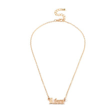 Carica l&#39;immagine nel visualizzatore di Gallery, Fashion Zodiac Alphabet Necklaces Creativity European Girls Twelve Constellation Alloy English Letter Jewelry For Women