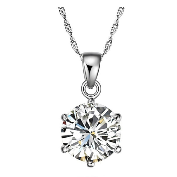 Fashion austrian crystal jewelry Wholesale Gold Color Plated Pendant Necklace chain christmas gift 1263