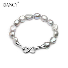 Carica l'immagine nel visualizzatore di Gallery, Fashion baroque natural pearl bracelet for women, 925 silver high quality birthd gift