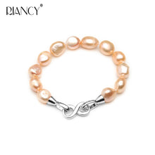 Carica l'immagine nel visualizzatore di Gallery, Fashion baroque natural pearl bracelet for women, 925 silver high quality birthd gift