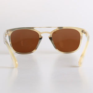 brand design double nose bridge natural yak horn brown polarized sunglasses for women ladies horn glasses eyeglasses