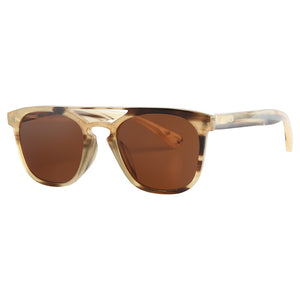 brand design double nose bridge natural yak horn brown polarized sunglasses for women ladies horn glasses eyeglasses
