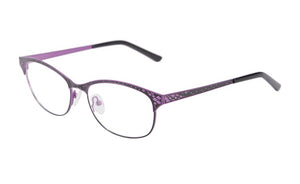 Occhiali da vista di marca di moda Montature metalliche da donna mezzo bordo placcato montature per occhiali da vista oculos de grau femininos SR8003