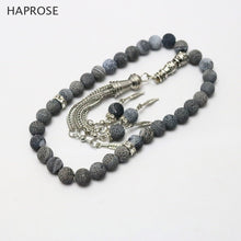 Carica l'immagine nel visualizzatore di Gallery, Fashion dark gr agate 33 beads Islamic Muslim tasbih Allah Rosary Natural gr 6 8 10mm beads agate bracelet gift